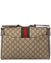 Gucci Ophidia Medium Gg Supreme Canvas & Leather Messenger Bag
