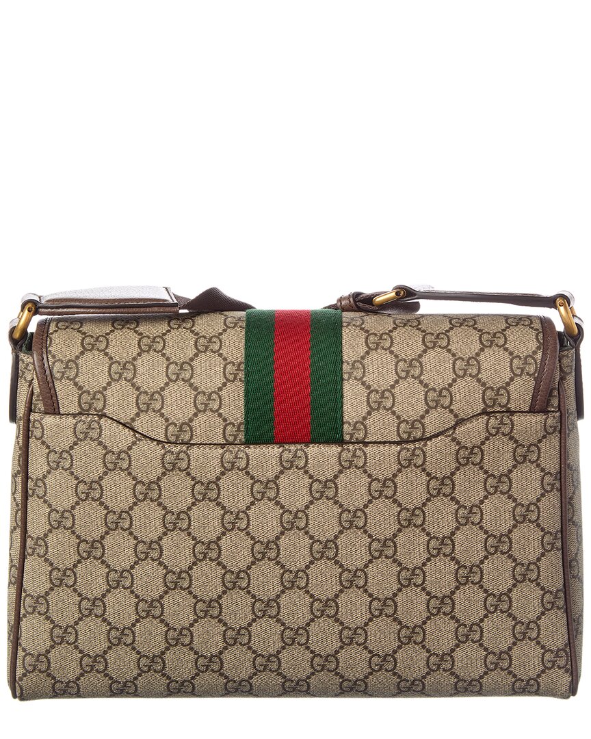 Gucci Ophidia Medium Gg Supreme Canvas & Leather Messenger Bag