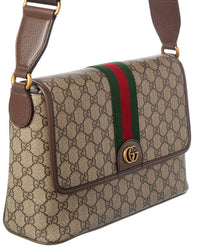 Gucci Ophidia Medium Gg Supreme Canvas & Leather Messenger Bag
