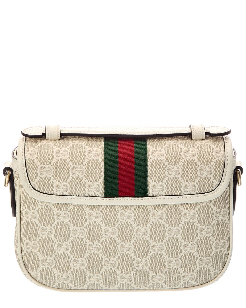 Gucci Gucci Gg Ophidia Small Supreme Gg Canvas & Leather Shoulder Bag