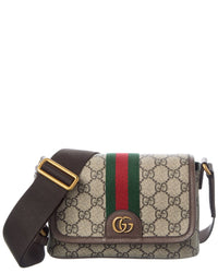 Gucci Gucci Ophidia Gg Supreme Canvas & Leather Mini Bag