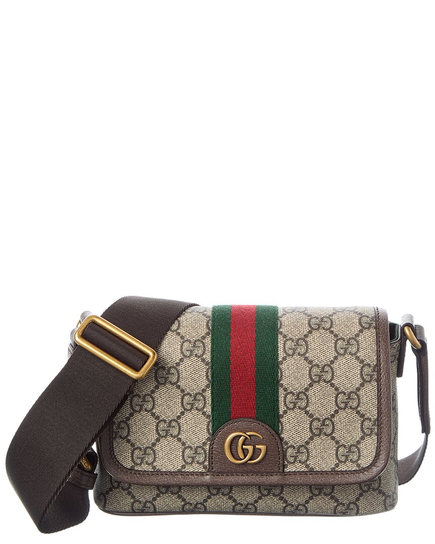 Gucci Gucci Ophidia Gg Supreme Canvas & Leather Mini Bag