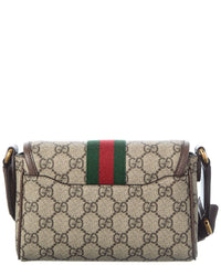 Gucci Gucci Ophidia Gg Supreme Canvas & Leather Mini Bag
