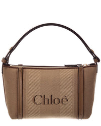 Chloé Chloé Carry Canvas & Leather Shoulder Bag