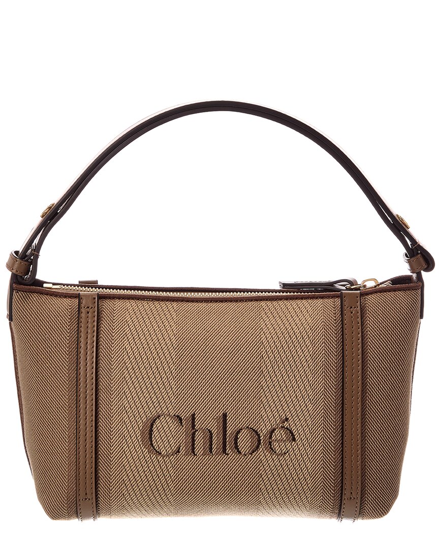 Chloé Chloé Carry Canvas & Leather Shoulder Bag