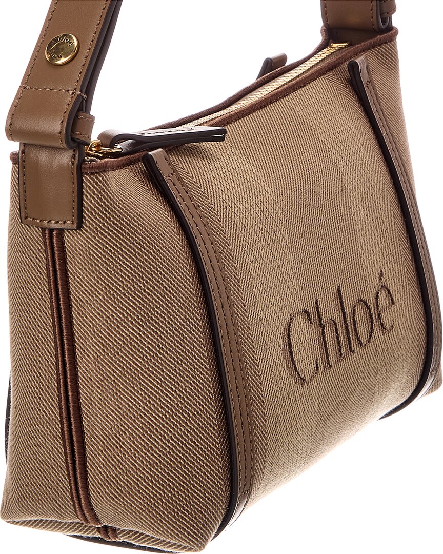 Chloé Chloé Carry Canvas & Leather Shoulder Bag