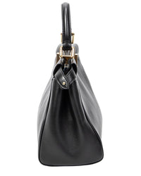 FENDI Fendi Black Smooth Calfskin Leather Mini Peekaboo (Authentic Pre-Loved)