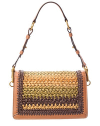TOD's Tod’S Straw & Leather Shoulder Bag