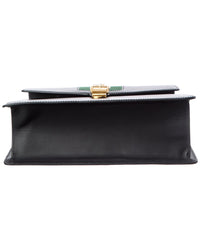 Gucci Gucci Black Calf Leather Medium Sylvie Top Handle (Authentic Pre-Loved)