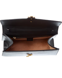Gucci Gucci Black Calf Leather Medium Sylvie Top Handle (Authentic Pre-Loved)