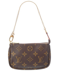 Louis Vuitton Louis Vuitton Brown Monogram Canvas Mini Pochette Accessoires (Authentic