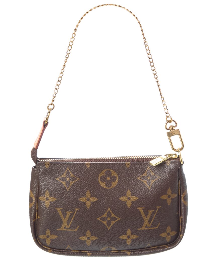 Louis Vuitton Louis Vuitton Brown Monogram Canvas Mini Pochette Accessoires (Authentic