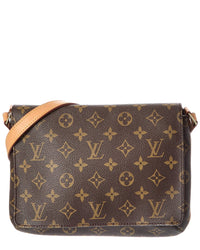 Louis Vuitton Louis Vuitton Brown Monogram Canvas Musette Tango Short Strap (Authentic