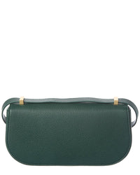 Ferragamo Gancini Double Leather Shoulder Bag