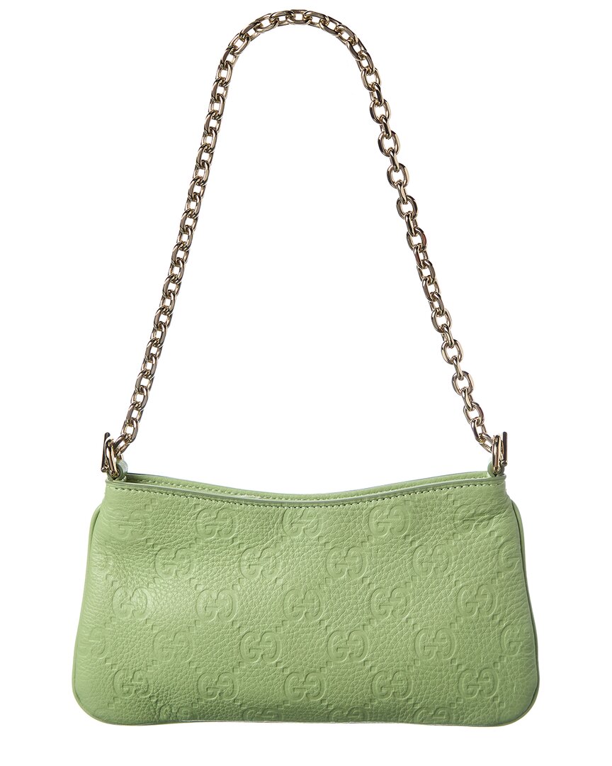 Gucci Gucci Gg Emblem Super Mini Leather Shoulder Bag
