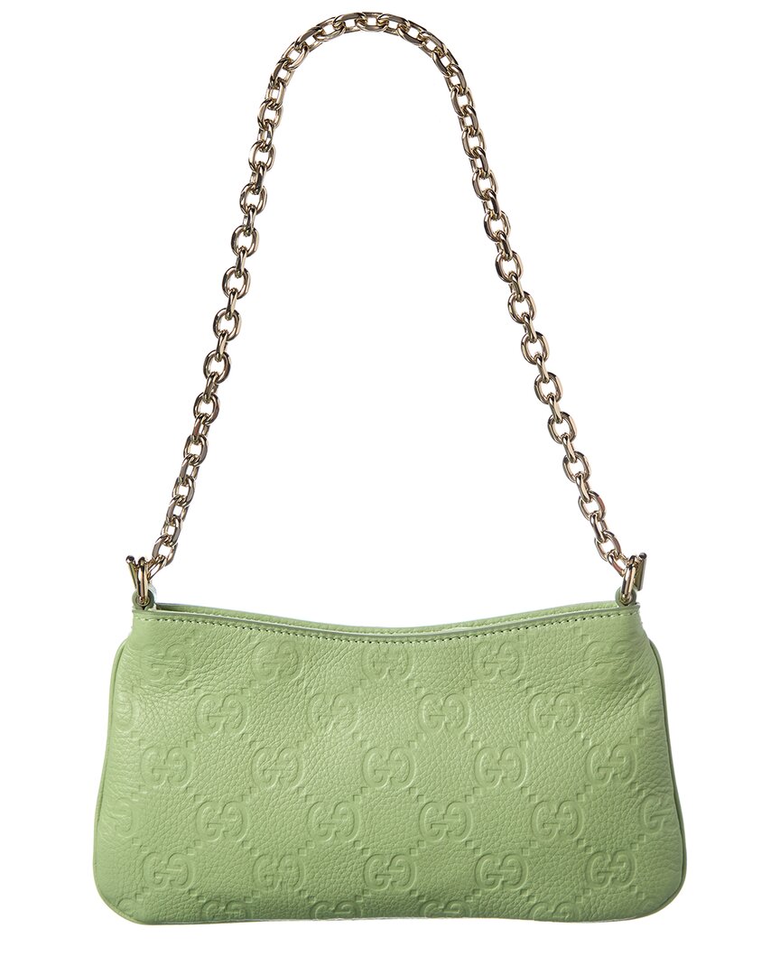Gucci Gucci Gg Emblem Super Mini Leather Shoulder Bag
