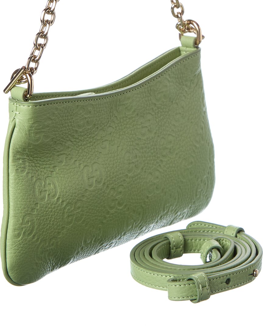 Gucci Gucci Gg Emblem Super Mini Leather Shoulder Bag