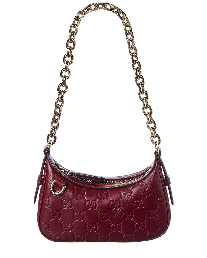 Gucci Gucci Gg Emblem Leather Shoulder Bag