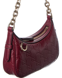 Gucci Gucci Gg Emblem Leather Shoulder Bag