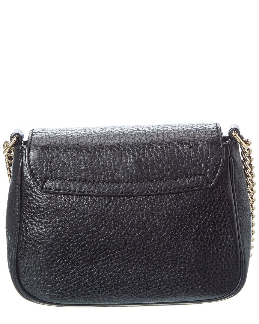 Gucci Gucci Black Pebbled Calfskin Leather Soho Small Crossbody (Authentic Pre-Loved)