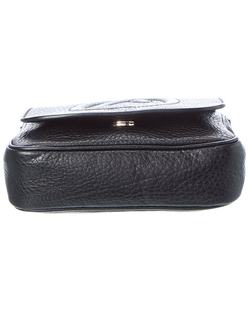 Gucci Gucci Black Pebbled Calfskin Leather Soho Small Crossbody (Authentic Pre-Loved)