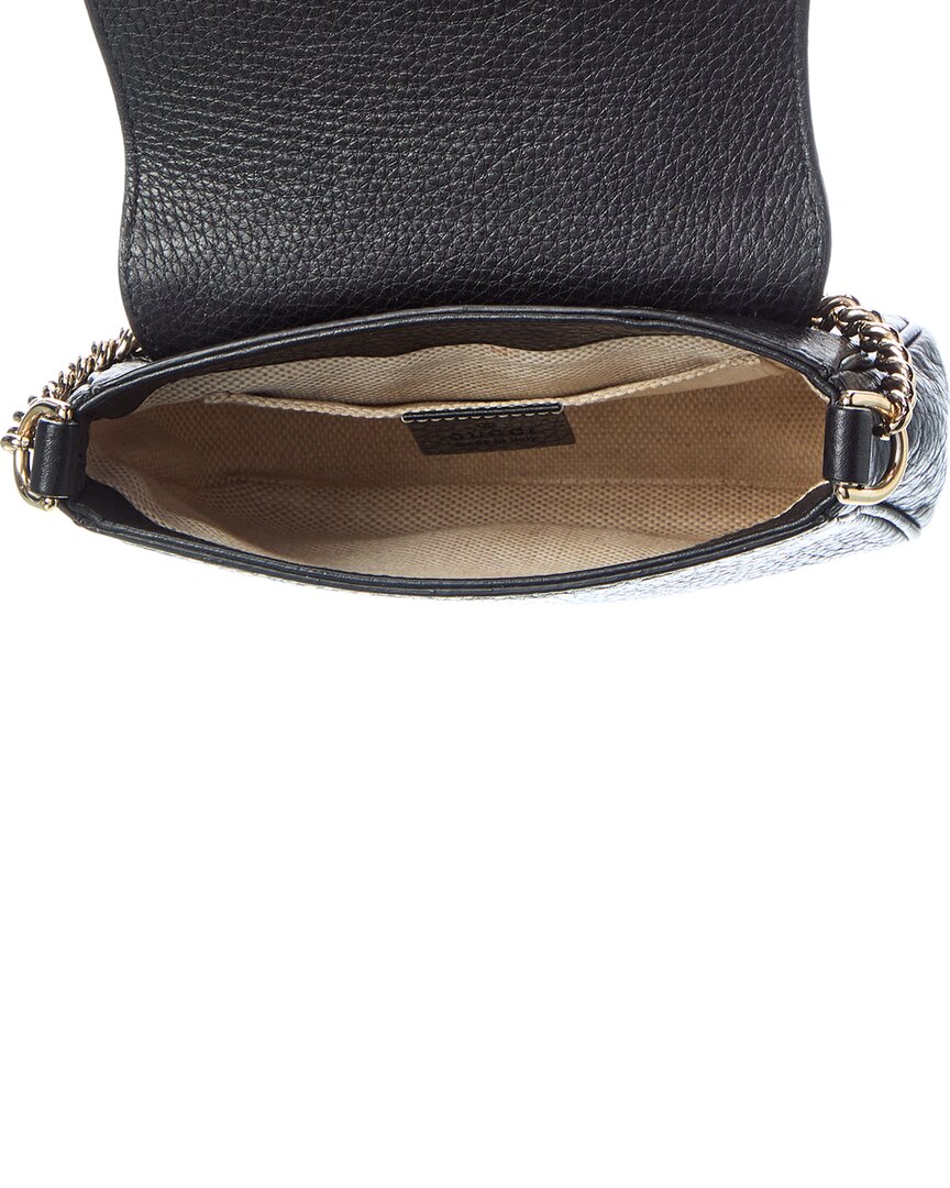 Gucci Gucci Black Pebbled Calfskin Leather Soho Small Crossbody (Authentic Pre-Loved)