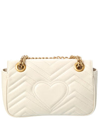 Gucci Gucci White Calfskin Matelasse Leather Mini Shoulder Bag (Authentic Pre-Loved)