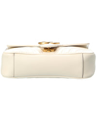 Gucci Gucci White Calfskin Matelasse Leather Mini Shoulder Bag (Authentic Pre-Loved)