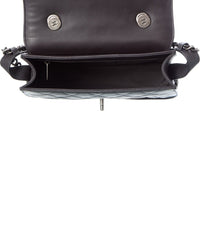 Chanel Chanel Black Quilted Shiny Goatskin Leather Small Messenger Bag (Authentic