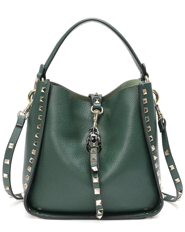 Tiffany & Fred Paris Full-Grain Leather Hobo Bag