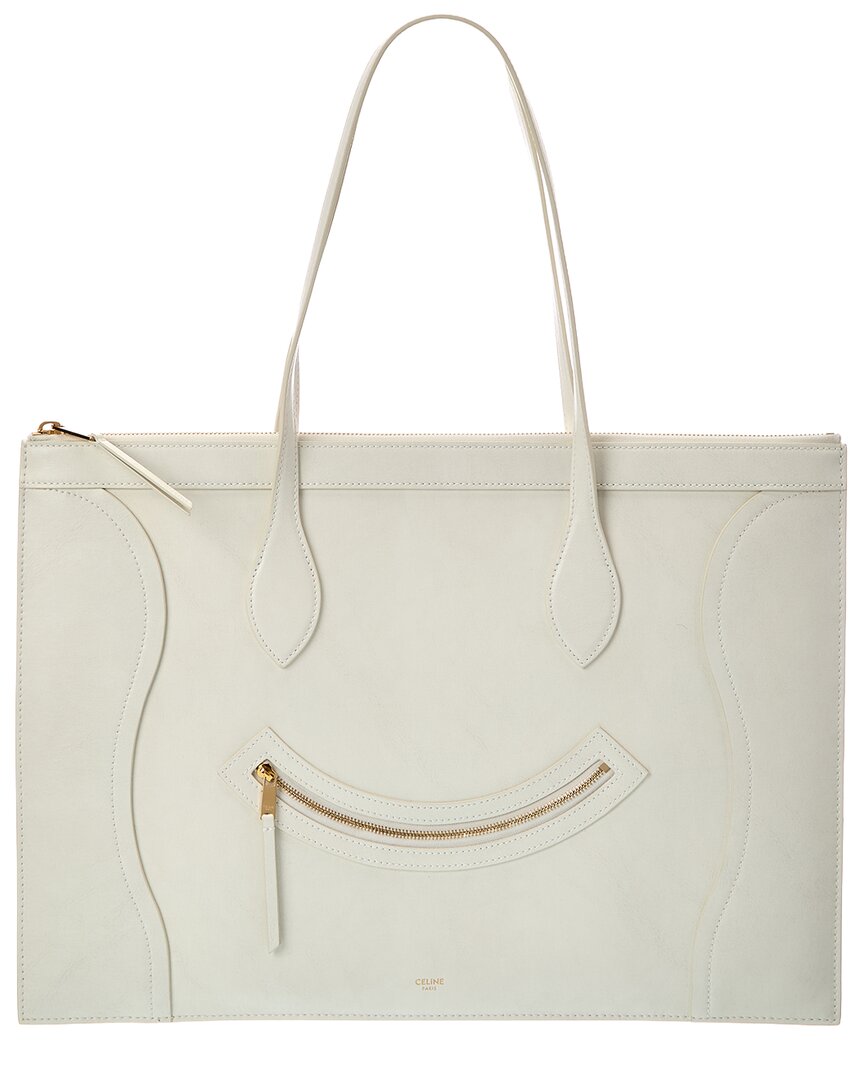 CELINE Celine Leather Tote