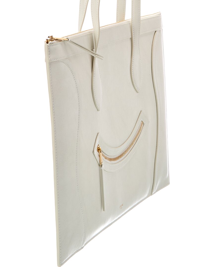 CELINE Celine Leather Tote