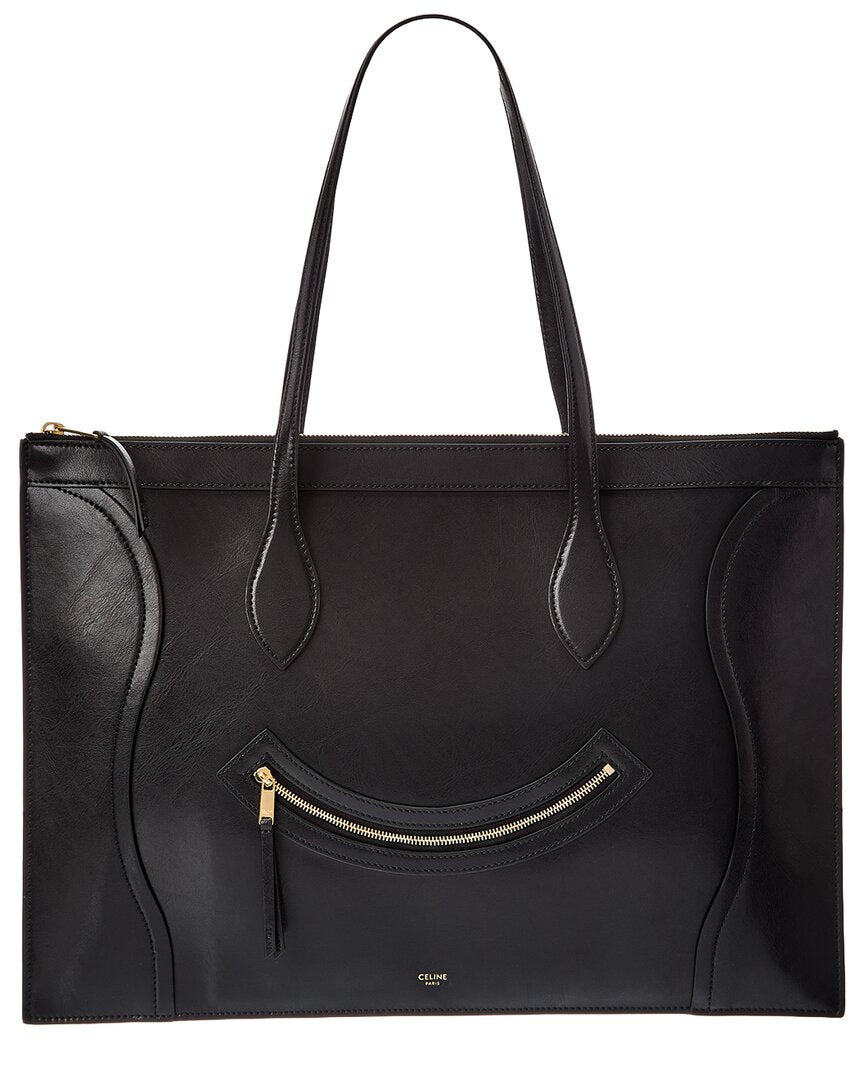 CELINE Celine Leather Tote