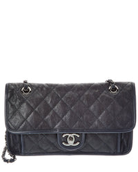 Chanel Chanel Blue Quilted Leather French Riviera Shoulder Bag (Authentic Pre-Loved)
