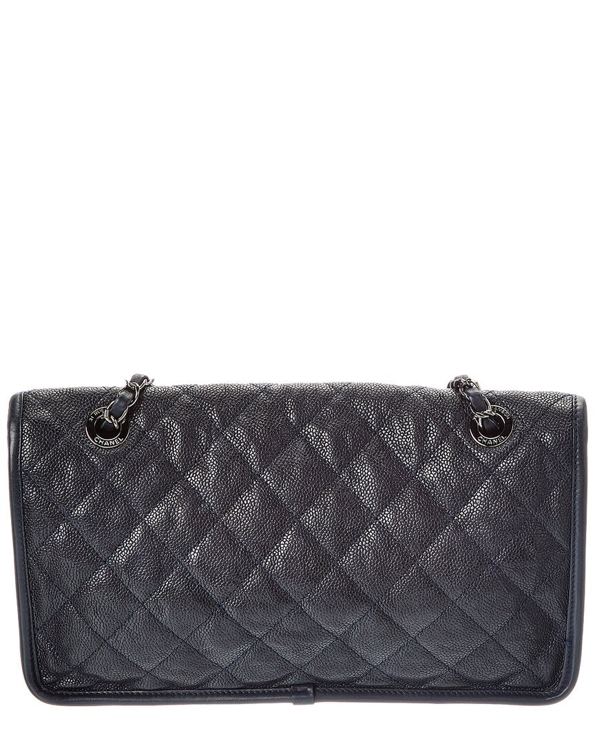 Chanel Chanel Blue Quilted Leather French Riviera Shoulder Bag (Authentic Pre-Loved)