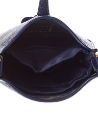 Hermès Hermès Blue Clemence Leather Evelyne Tpm Golden Shoulder Bag (Authentic