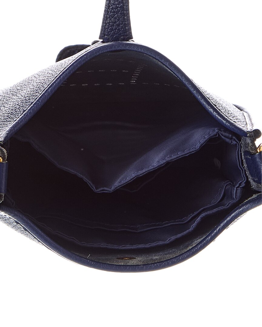 Hermès Hermès Blue Clemence Leather Evelyne Tpm Golden Shoulder Bag (Authentic