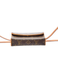 Louis Vuitton Louis Vuitton Brown Monogram Canvas Pochette Florentine Size M Belt (Authentic