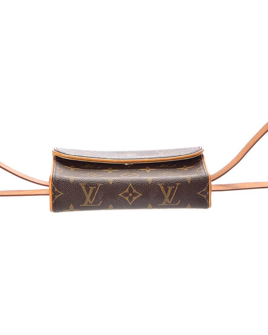 Louis Vuitton Louis Vuitton Brown Monogram Canvas Pochette Florentine Size M Belt (Authentic