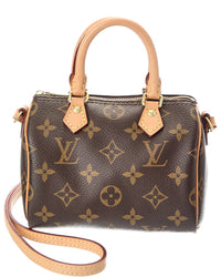 Louis Vuitton Louis Vuitton Brown Monogram Canvas Nano Speedy (Authentic Pre-Loved)