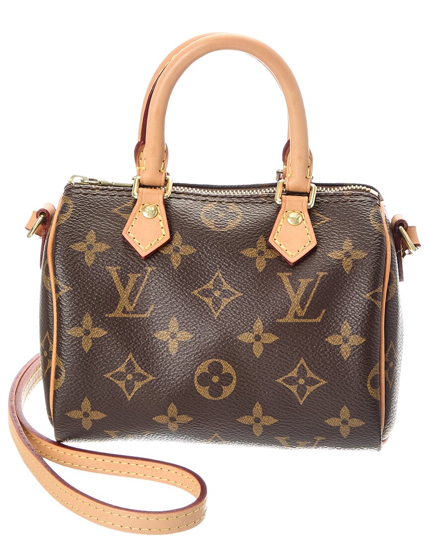 Louis Vuitton Louis Vuitton Brown Monogram Canvas Nano Speedy (Authentic Pre-Loved)