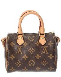 Louis Vuitton Louis Vuitton Brown Monogram Canvas Nano Speedy (Authentic Pre-Loved)