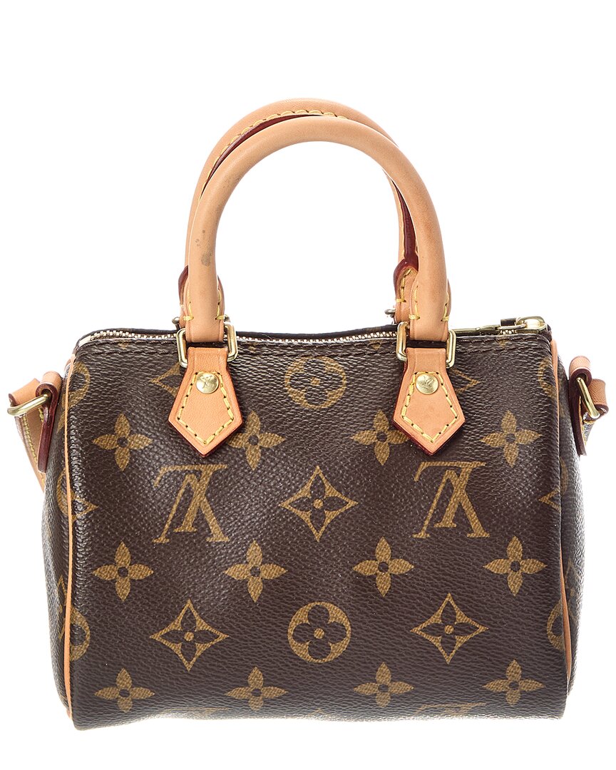 Louis Vuitton Louis Vuitton Brown Monogram Canvas Nano Speedy (Authentic Pre-Loved)