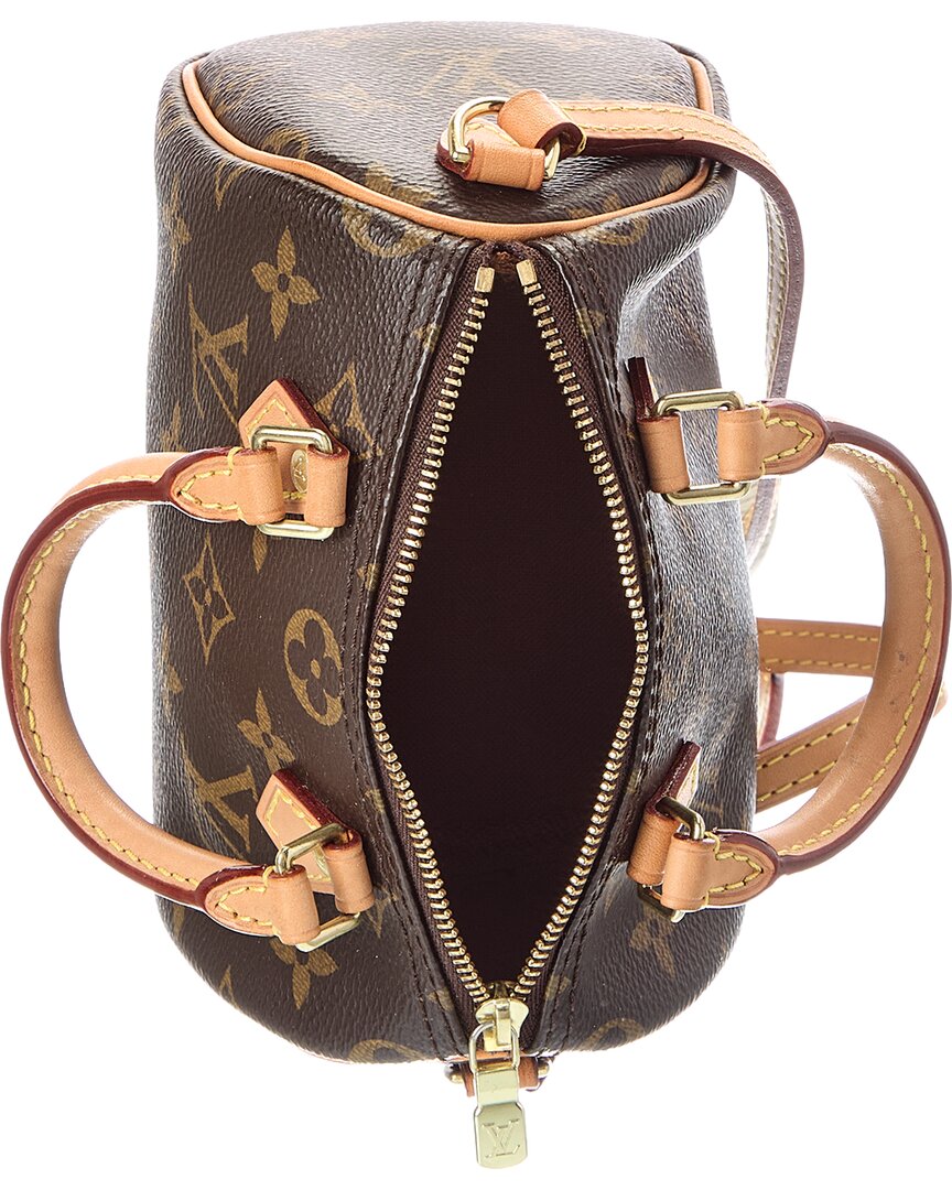 Louis Vuitton Louis Vuitton Brown Monogram Canvas Nano Speedy (Authentic Pre-Loved)