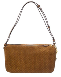 Gucci Gucci Horsebit Medium Suede Shoulder Bag