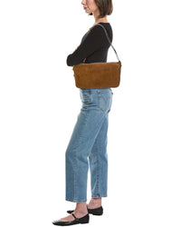 Gucci Gucci Horsebit Medium Suede Shoulder Bag