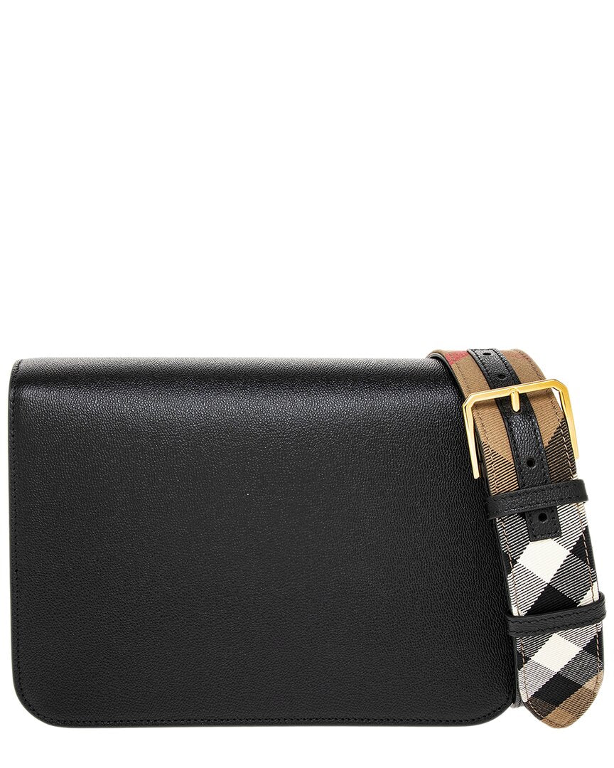 Burberry Burberry Mackford House Check Canvas & Leather Bag