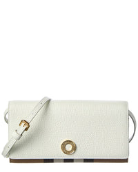 Burberry Burberry Check Canvas & Leather Crossbody