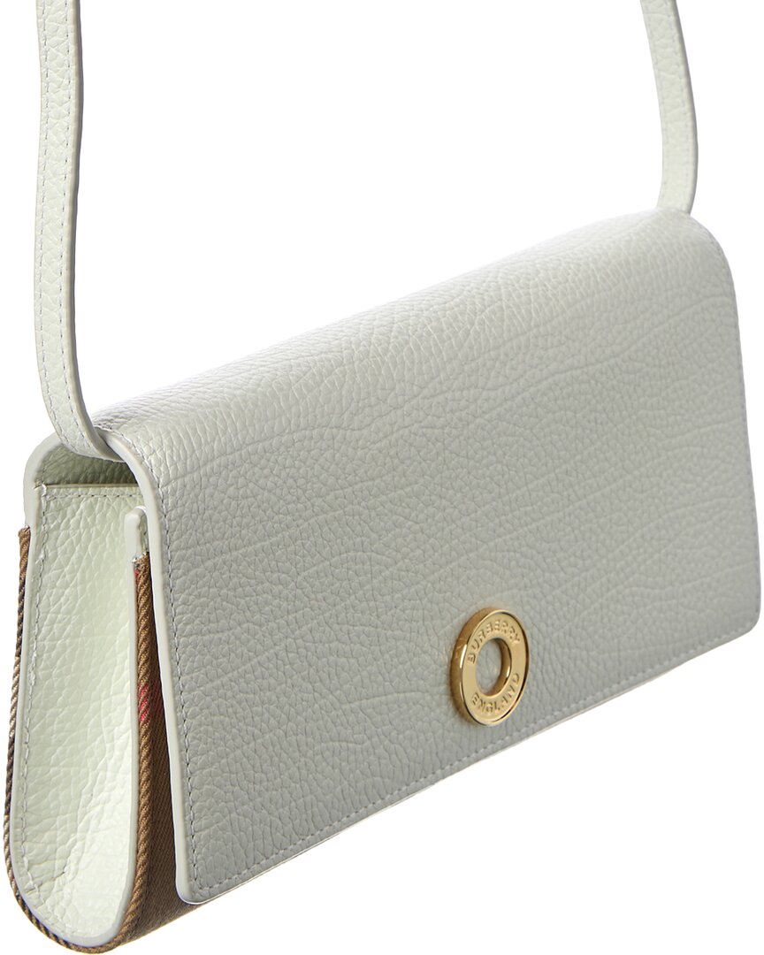 Burberry Burberry Check Canvas & Leather Crossbody