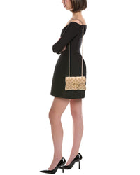 Gucci Gucci Gg Marmont Mini Gg Canvas & Leather Shoulder Bag